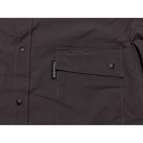 TRUEWERK Men's Short Sleeve Cloud Shirt Gray Large L ~ New - Picture 6 of 9
